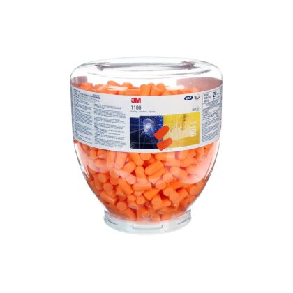 3M™ Earplugs, Refill Bottle, Uncorded, 500 Pairs/Box, 1100D