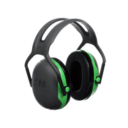 3M™ PELTOR™ Earmuffs, Green, Headband, X1A