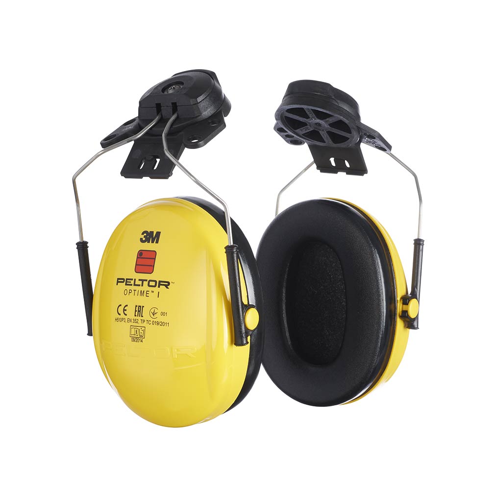 3M™ PELTOR™ Optime™ I Earmuffs, Yellow, Helmet Mounted, H510P3E-405-GU