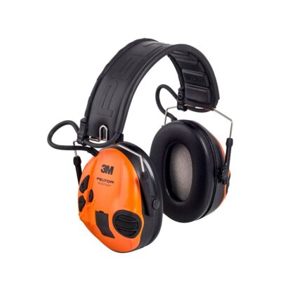 3M™ PELTOR™ SportTac Headset, 26 dB, Orange / Green Cups, Foldable Headband, MT16H210F-478-GN