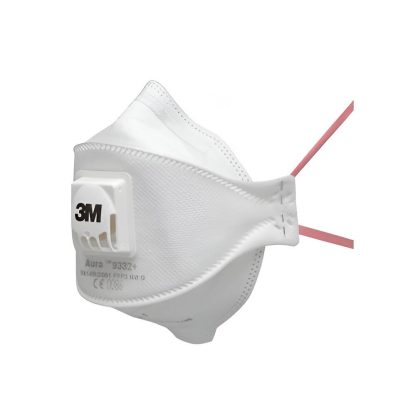3M™ Aura™ Particulate Respirator, FFP3, Valved, 9332+