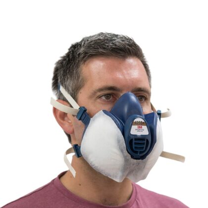 3M™ Reusable Respirator Overspray Guard for 3M™ Maintenance-Free Reusable Half Mask 4000+ Series, 400+ 3M™ Reusable Respirator Overspray Guard for 3M™ Maintenance-Free Reusable Half Mask 4000+ Series, 400+