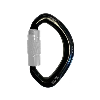 LUNA, 1/4 turn-locking multidirectional semi-circle karabiner, 20 mm opening – Keylock type LUNA, 1/4 turn-locking multidirectional semi-circle karabiner, 20 mm opening - Keylock type