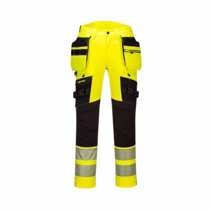 PORTWEST VISOKOVIDNE HLAČE HI-VIS DX442 yellow/black
