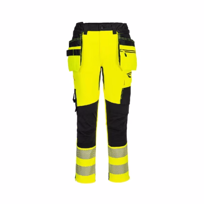 PORTWEST VISOKOVIDNE HLAČE HI-VIS DX454 yellow/black